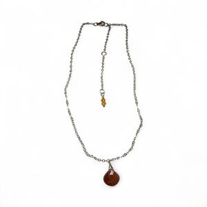 Gold chain with‎ Sunstone Pendant Necklace